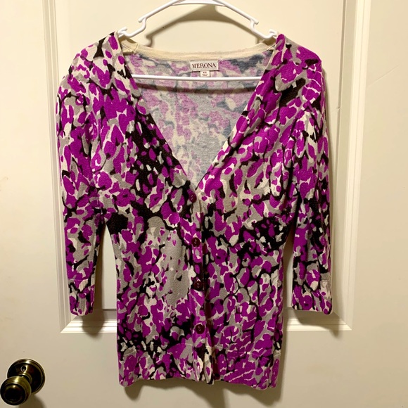 💜Spring is coming wonderful button up cardigan sweater - Picture 2 of 5